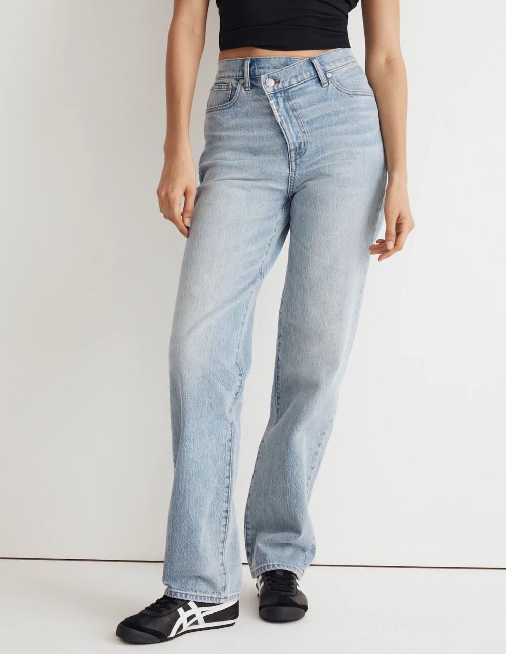 Madewell x Molly Dickson Jeans 29 Crossover Baggy Blue Straight Light Wash NM289